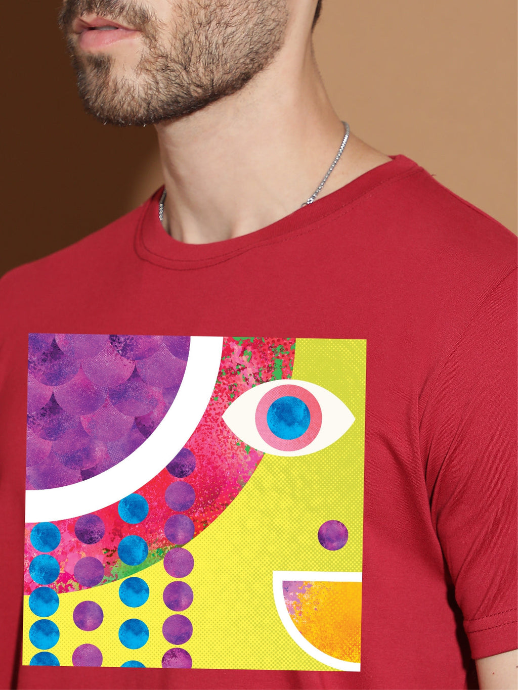 Breezer Tribe Cotton Printed Casual T-Shirt for Men | Round Neck, Half Sleeves, Regular Fit