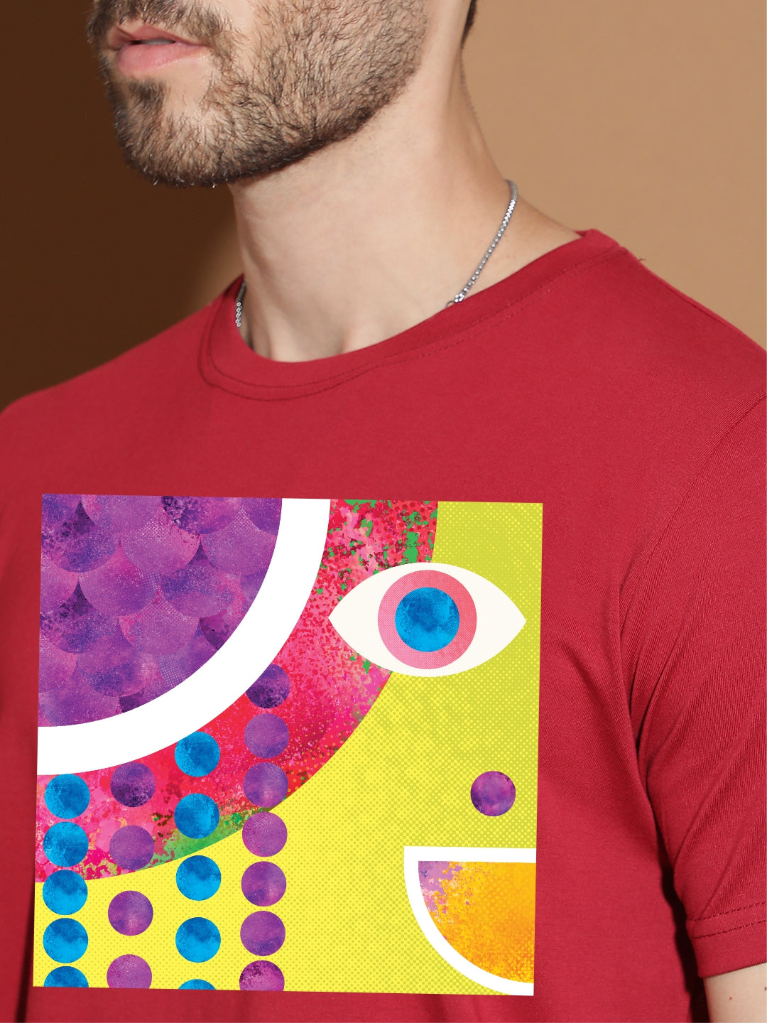 Breezer Tribe Cotton Printed Casual T-Shirt for Men | Round Neck, Half Sleeves, Regular Fit