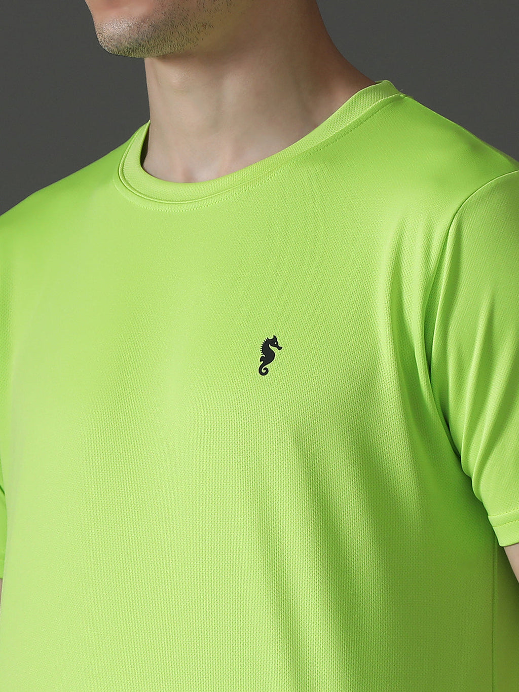 Slim Fit Half Sleeve Round Neck T-Shirt