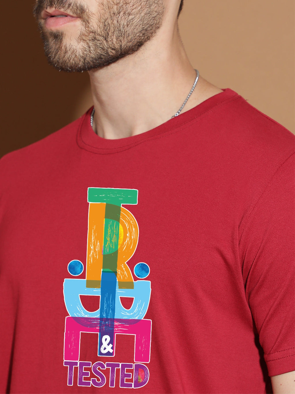 Breezer Tribe Men’s Cotton Single Jersey Round Neck Regular Fit Printed Half Sleeve Casual T-Shirt