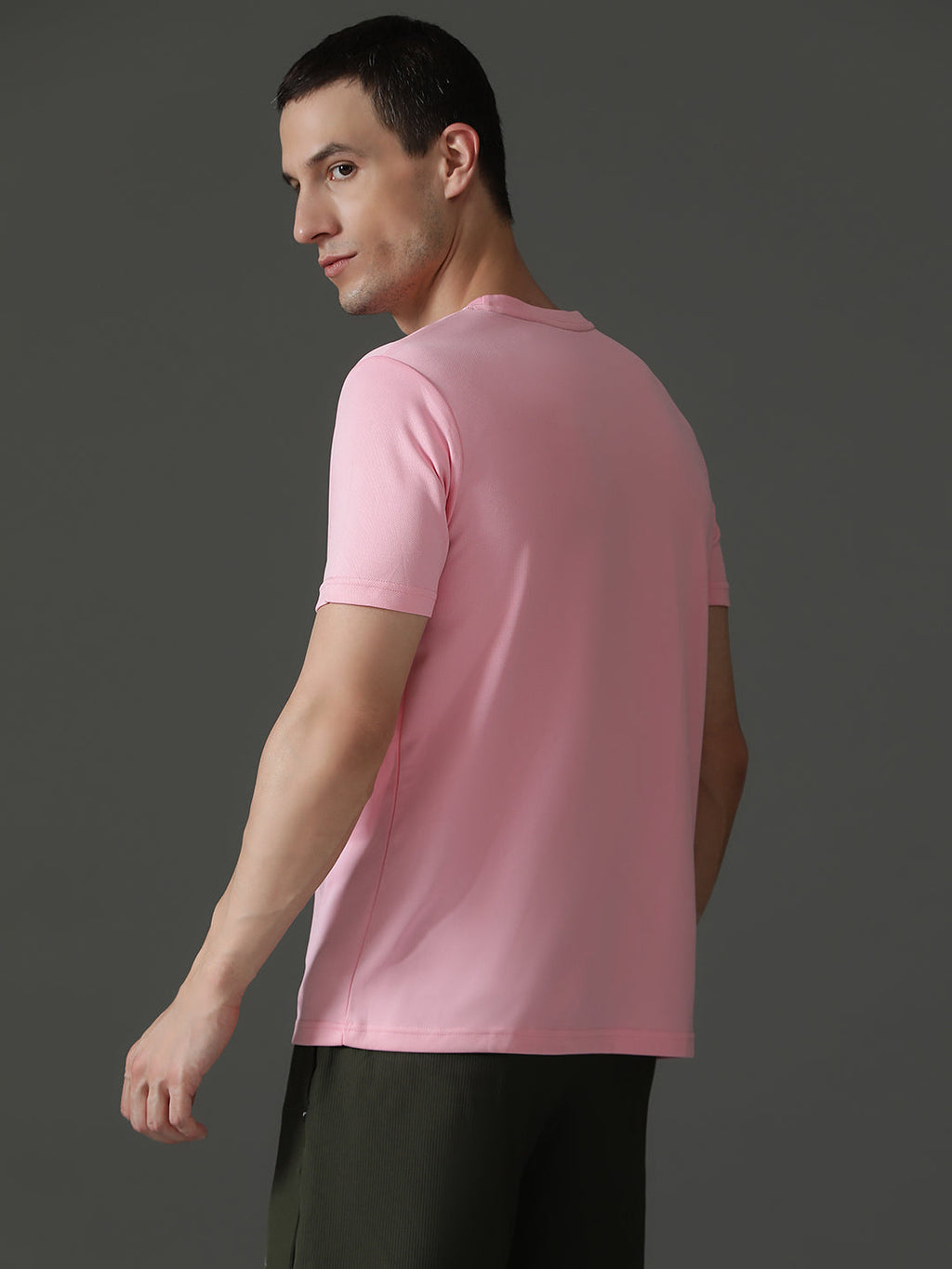 Round Neck Half Sleeve Slim Fit Casual Wear T-Shirt