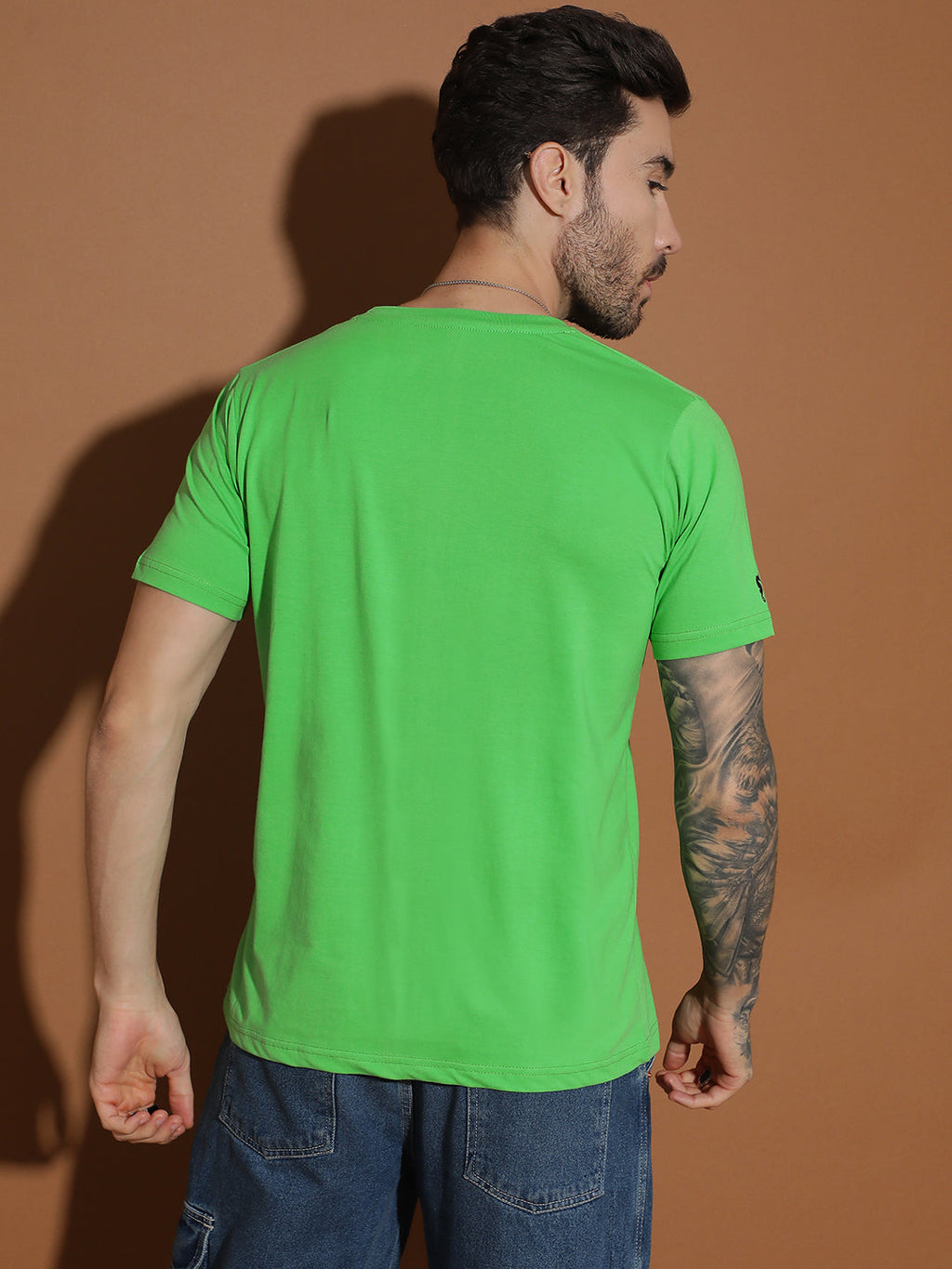 Single Jersey Round Neck Regular Fit Half Sleeve Casual T-Shirt