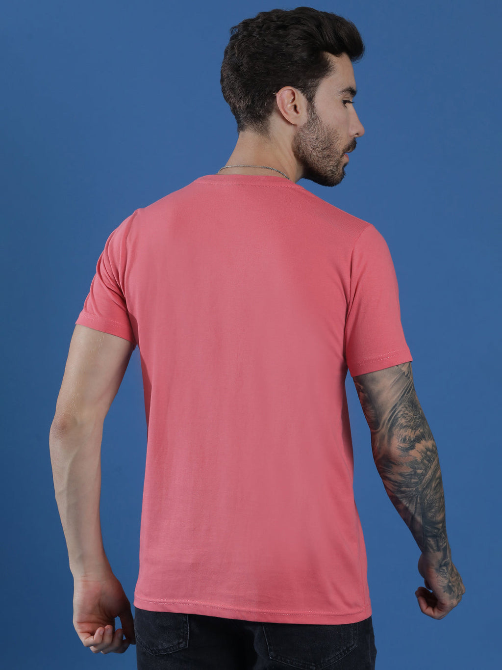Single Jersey Round Neck Regular Fit Half Sleeve Casual T-Shirt