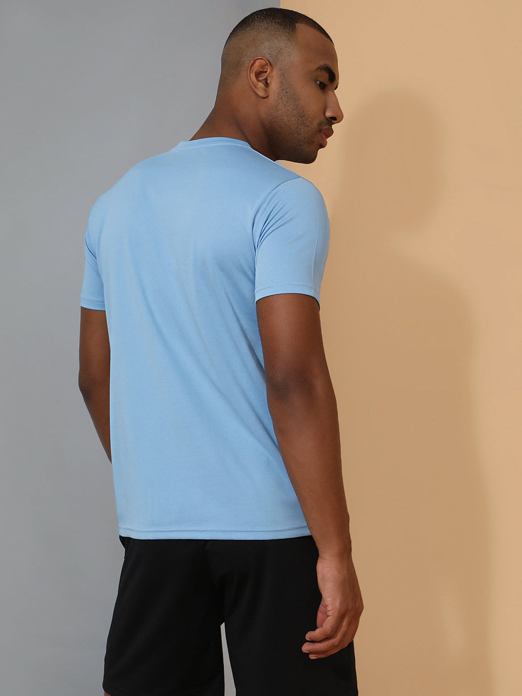 Slim Fit Half Sleeve Round Neck T-Shirt