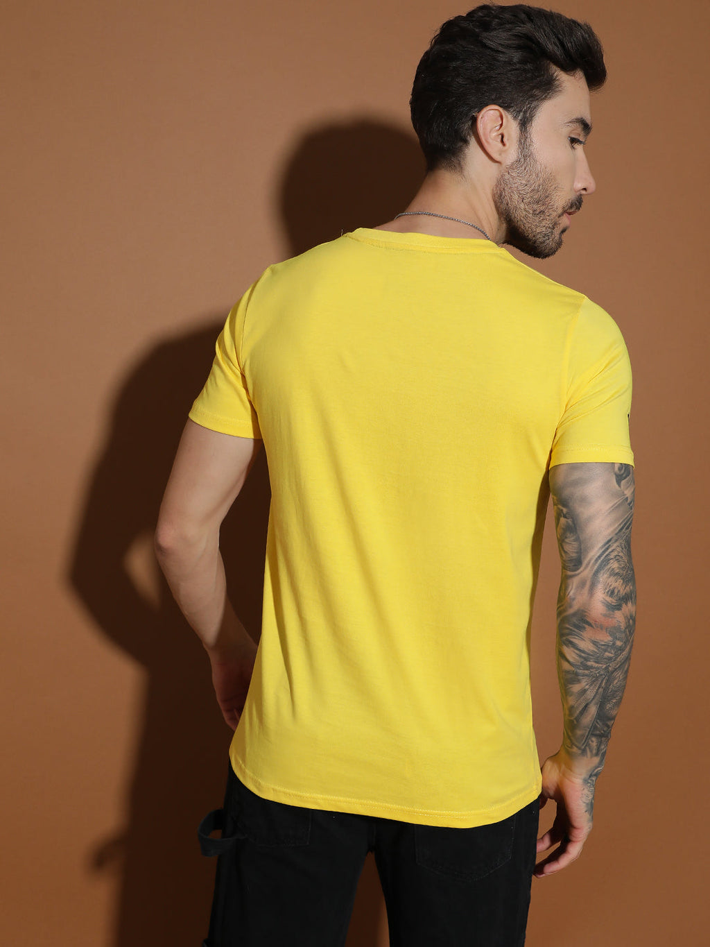 Single Jersey Round Neck Regular Fit Half Sleeve Casual T-Shirt