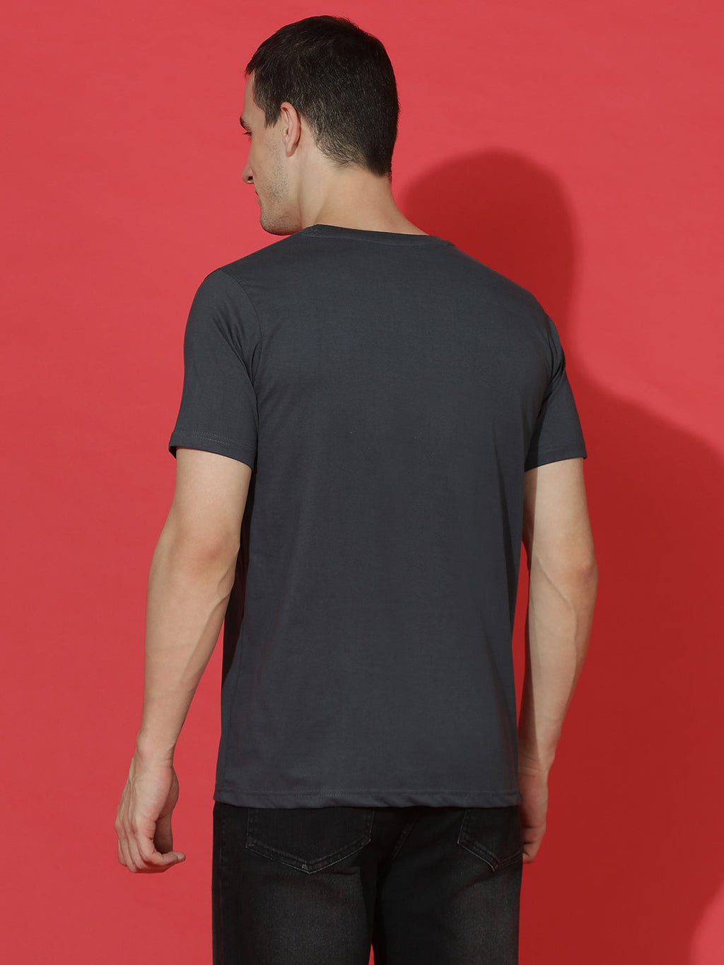 Single Jersey Round Neck Regular Fit Half Sleeve Casual T-Shirt