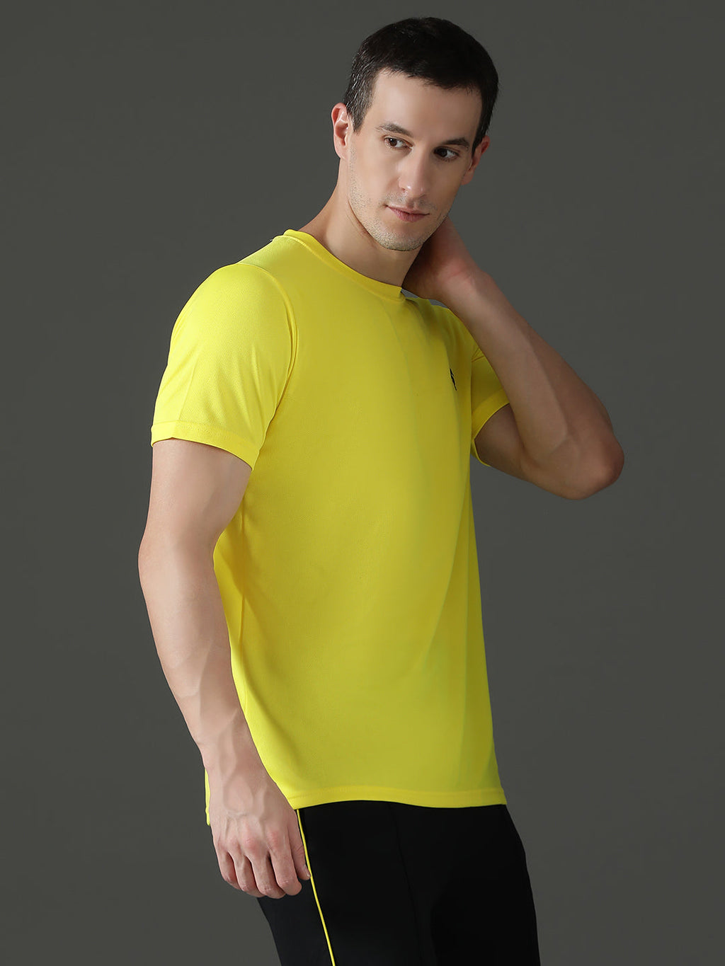 Slim Fit Half Sleeve Round Neck T-Shirt