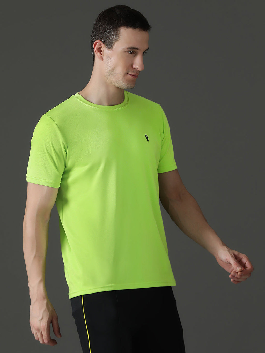 Slim Fit Half Sleeve Round Neck T-Shirt