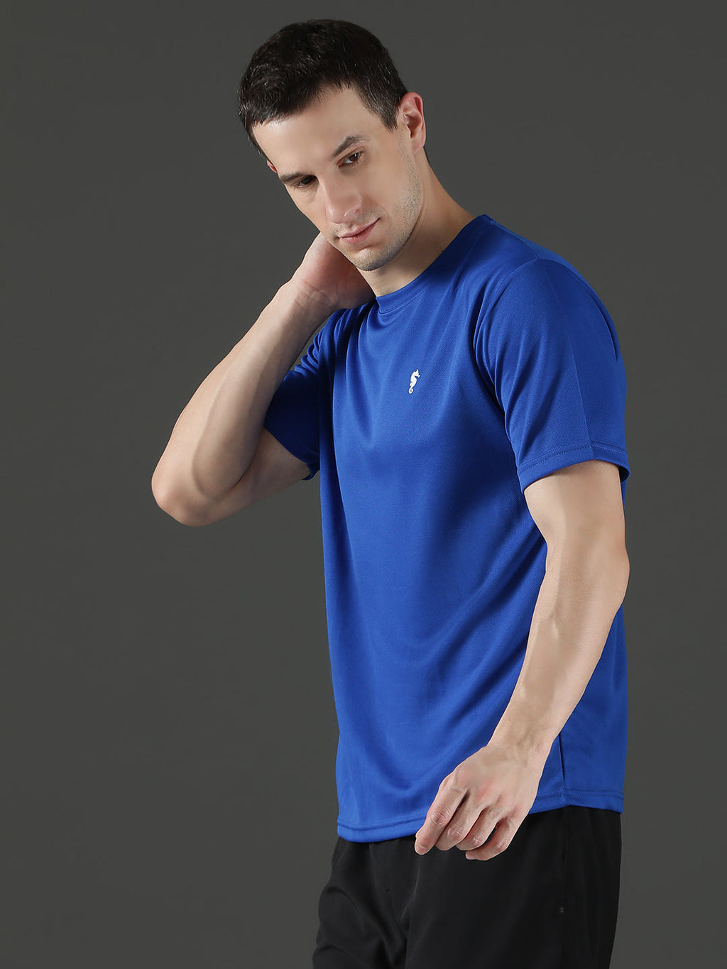 Slim Fit Half Sleeve Round Neck T-Shirt