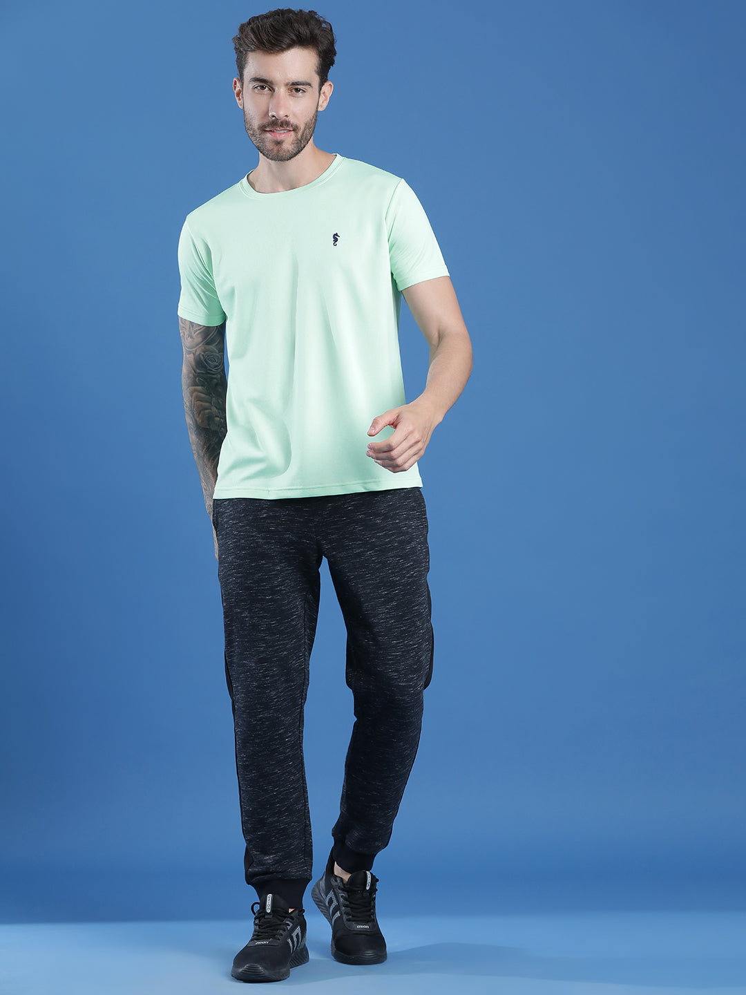 Round Neck Half Sleeve Slim Fit Casual Wear T-Shirt
