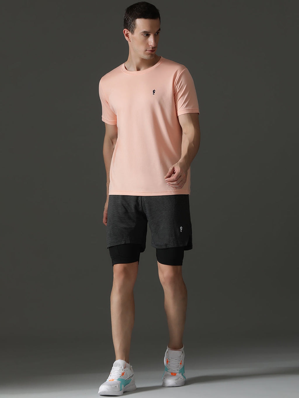 Round Neck Half Sleeve Slim Fit Casual Wear T-Shirt