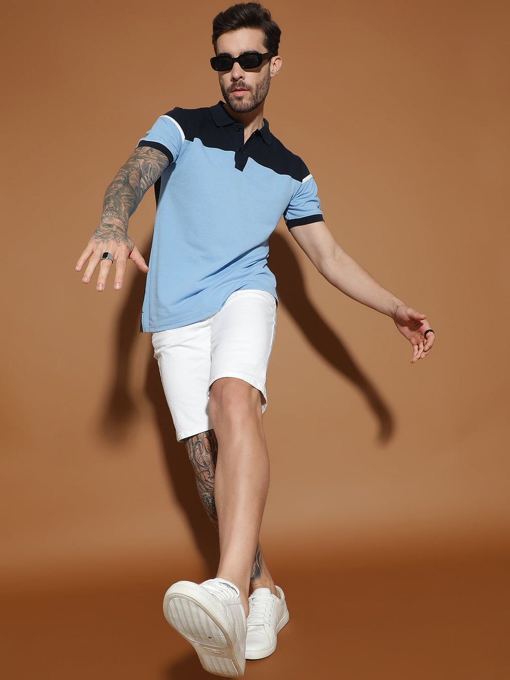 Polo Neck Half Sleeve Casual T-Shirt