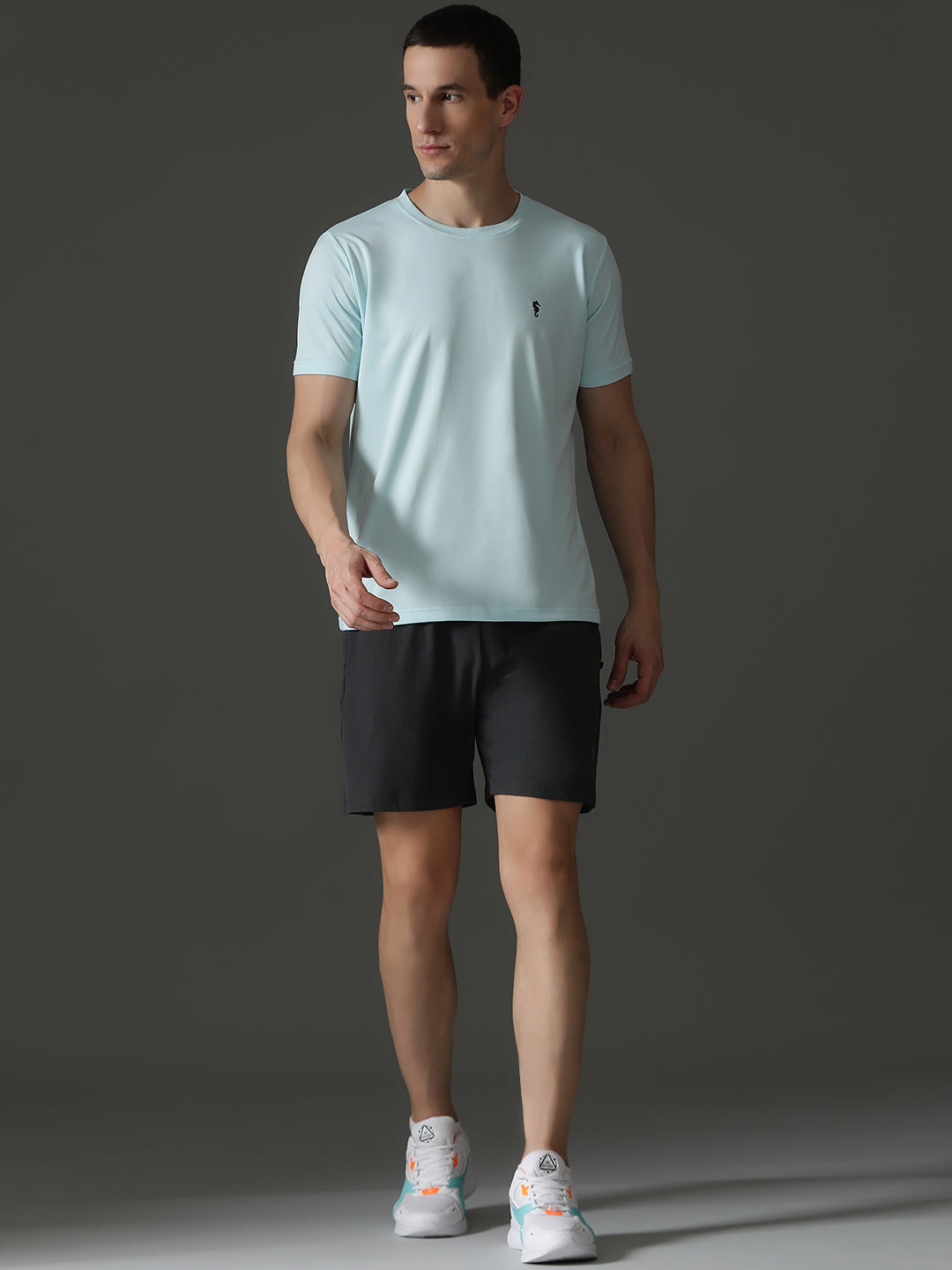 Round Neck Half Sleeve Slim Fit Casual Wear T-Shirt