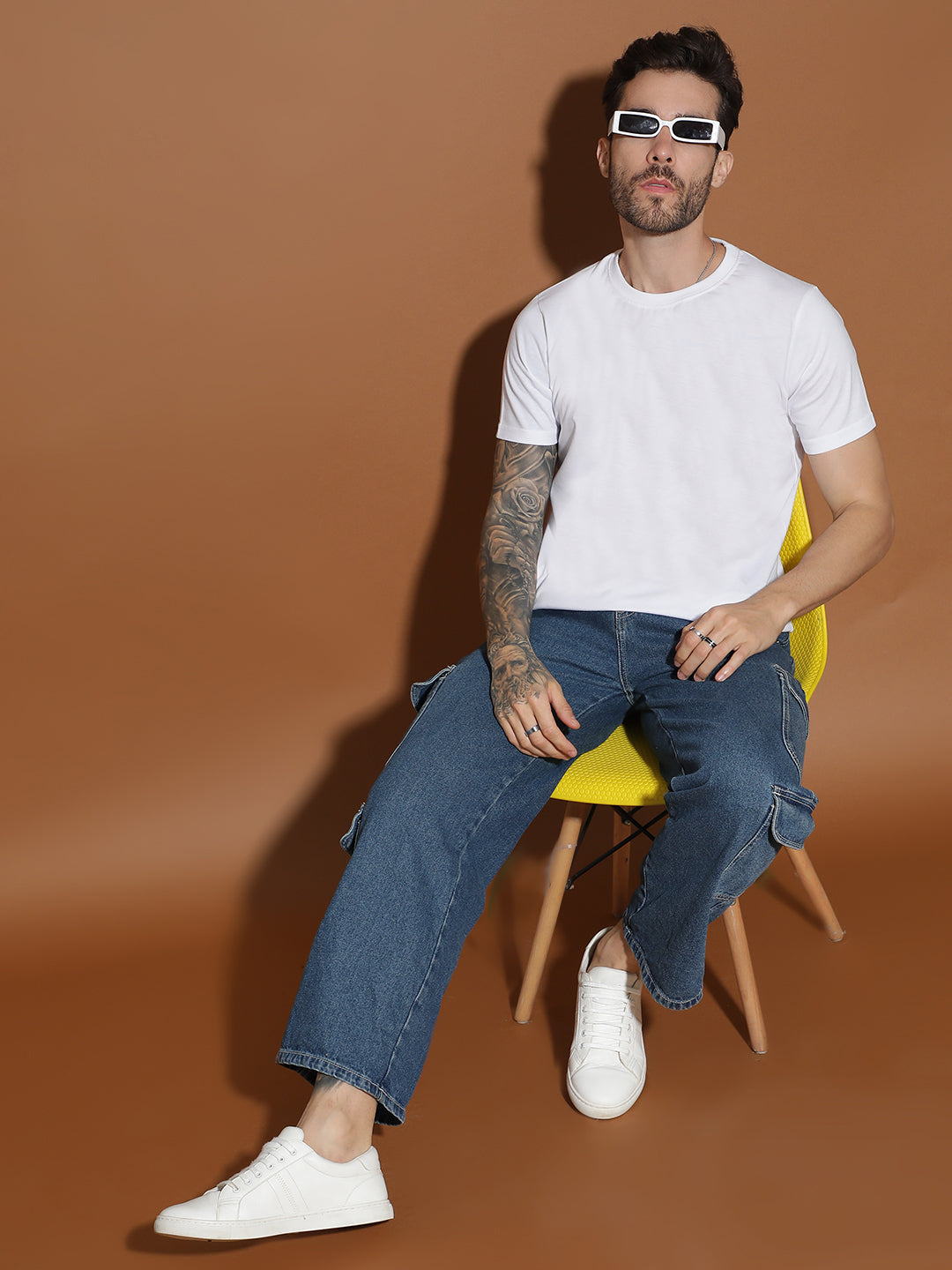 Single Jersey Round Neck Regular Fit Half Sleeve Casual T-Shirt