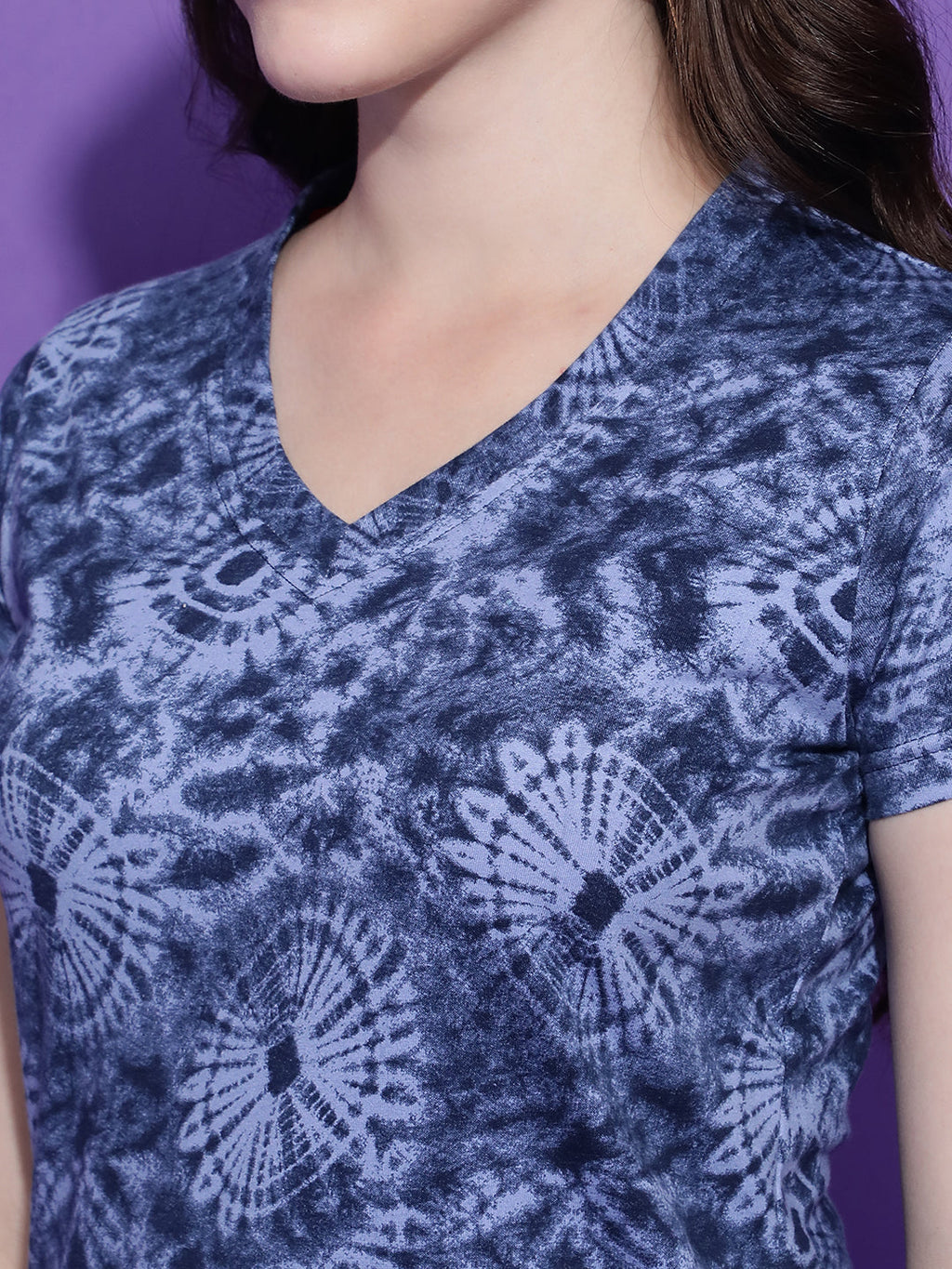 Printed Dryfit Top Half Sleeve Regular Fit T-Shirt