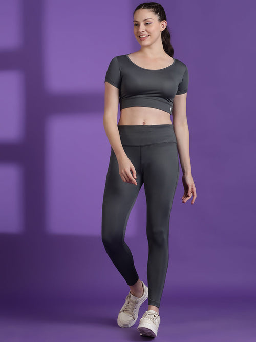 Anti-Bacterial Stretchable Tights Set Rapid Dry Technology