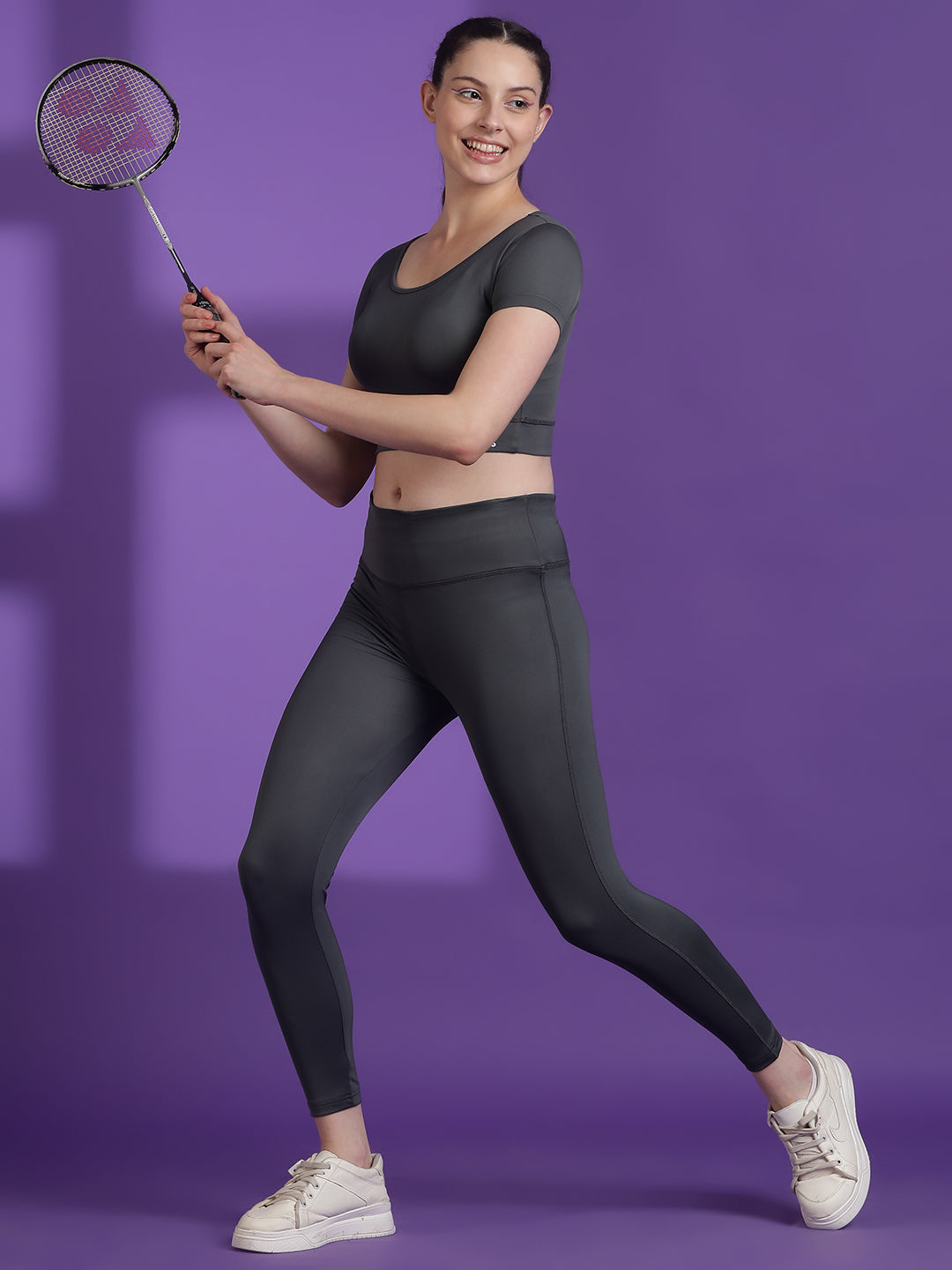 Anti-Bacterial Stretchable Tights Set Rapid Dry Technology