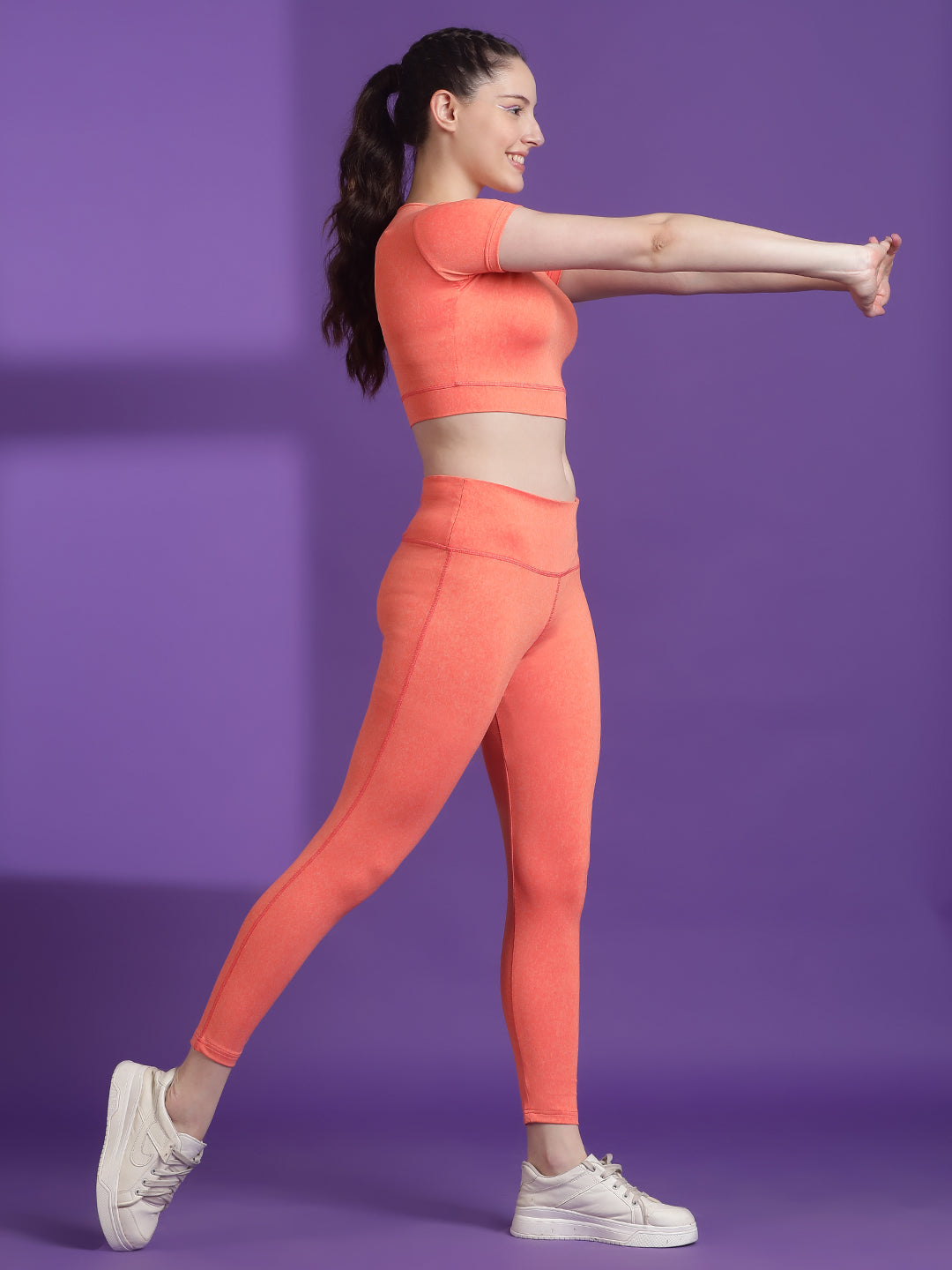 Anti-Bacterial Stretchable Tights Set Rapid Dry Technology