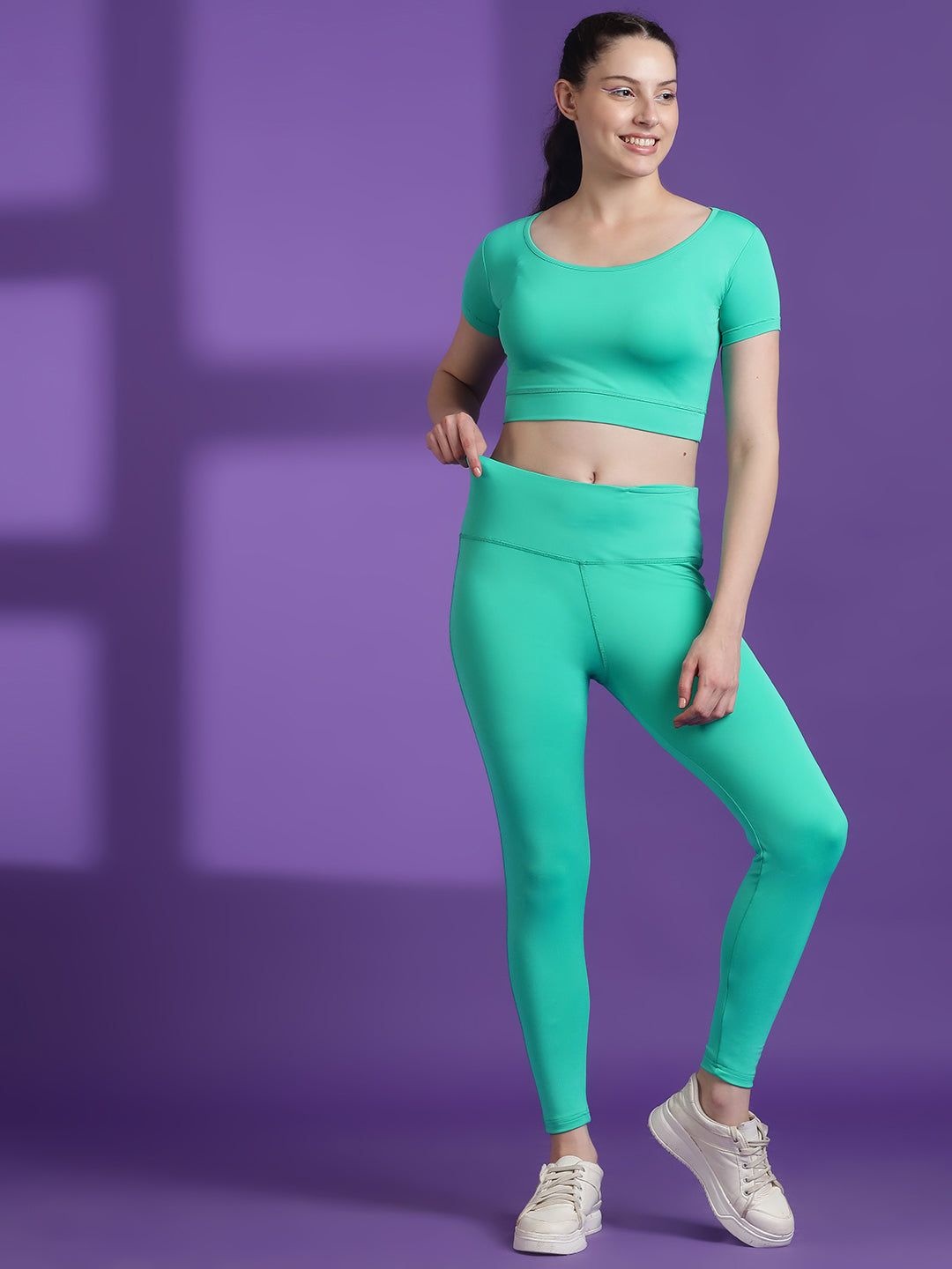 Anti-Bacterial Stretchable Tights Set Rapid Dry Technology