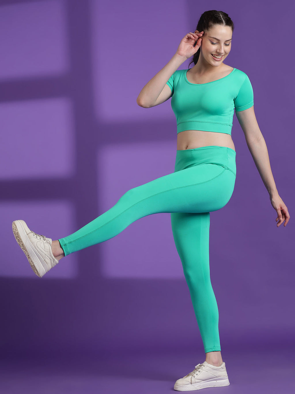 Anti-Bacterial Stretchable Tights Set Rapid Dry Technology