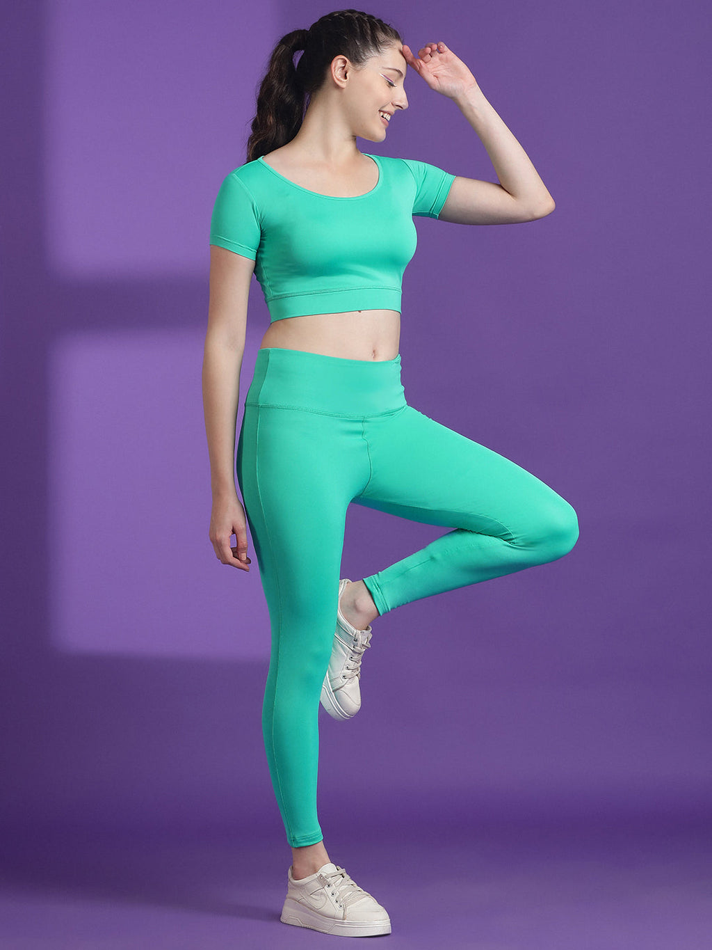 Anti-Bacterial Stretchable Tights Set Rapid Dry Technology