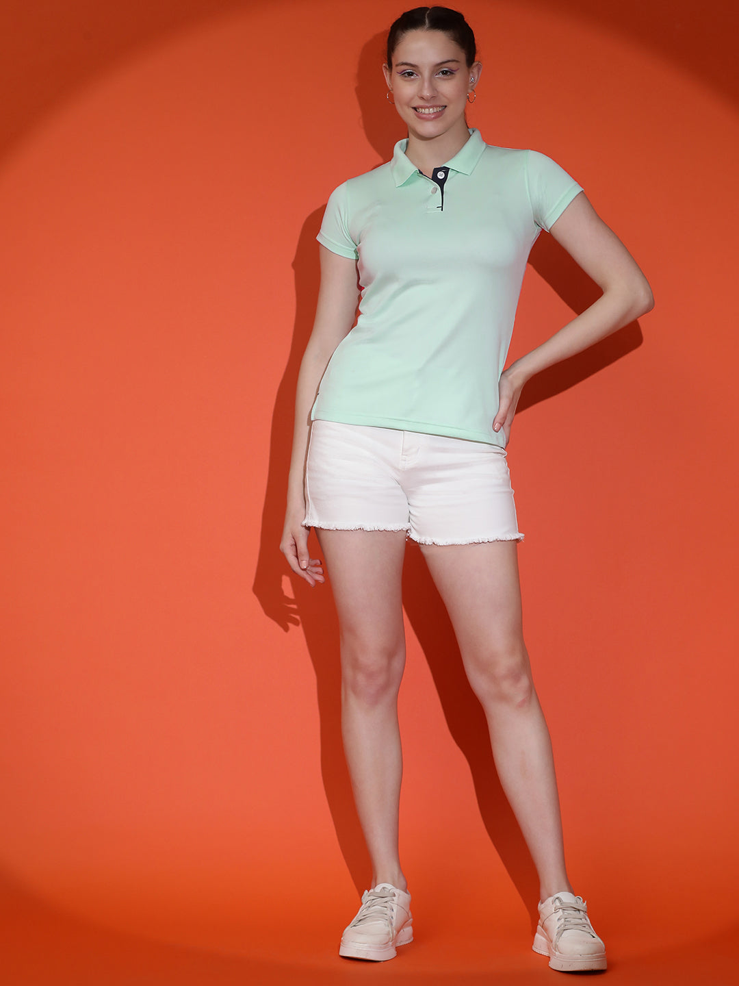 Breathable Polo Neck Half Sleeve T-Shirt