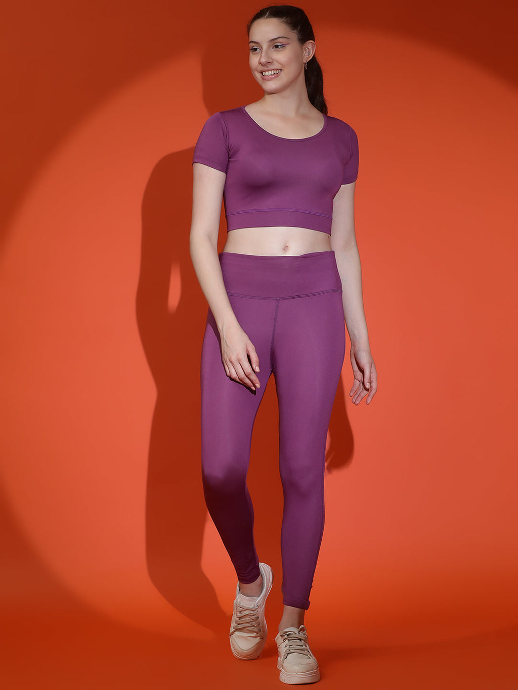 Anti-Bacterial Stretchable Tights Set Rapid Dry Technology