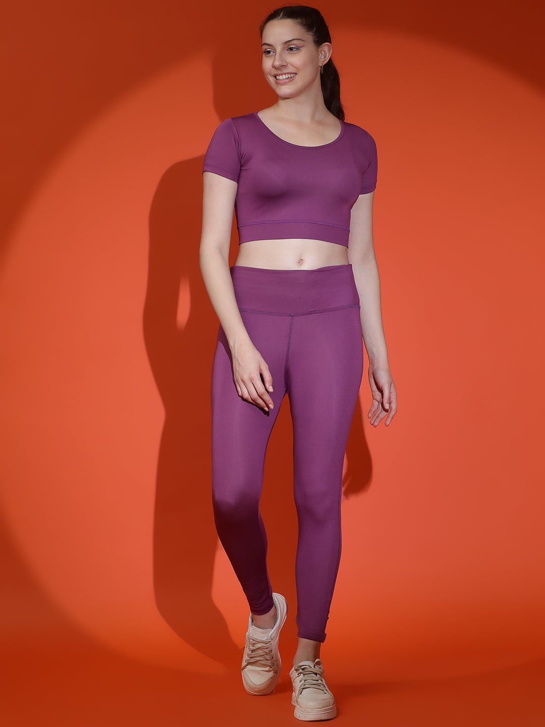 Anti-Bacterial Stretchable Tights Set Rapid Dry Technology