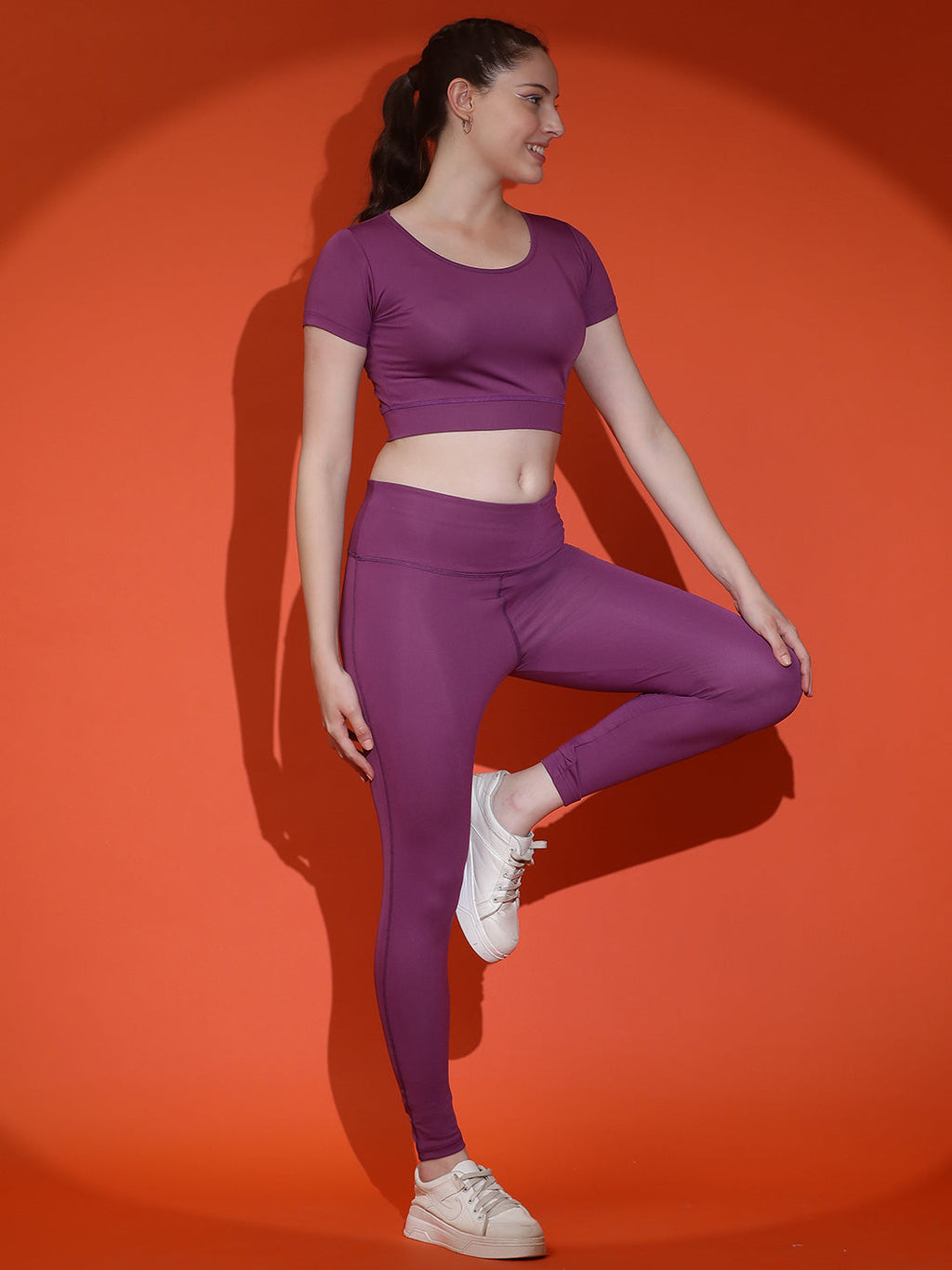 Anti-Bacterial Stretchable Tights Set Rapid Dry Technology