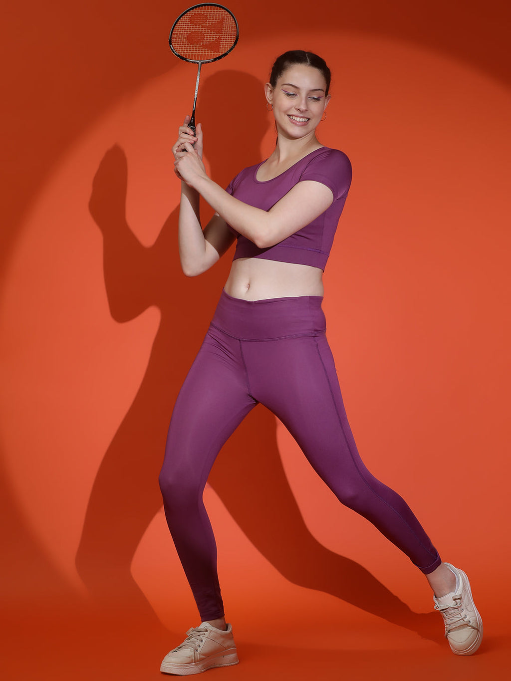 Anti-Bacterial Stretchable Tights Set Rapid Dry Technology