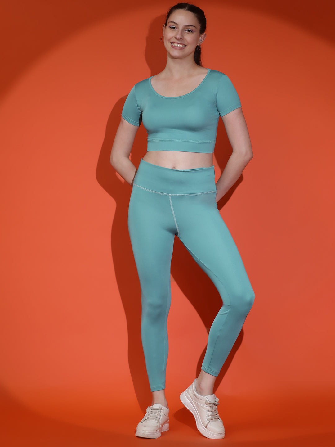 Anti-Bacterial Stretchable Tights Set Rapid Dry Technology