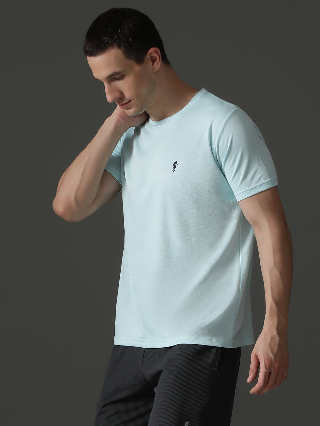 Round Neck Half Sleeve Slim Fit Casual Wear T-Shirt