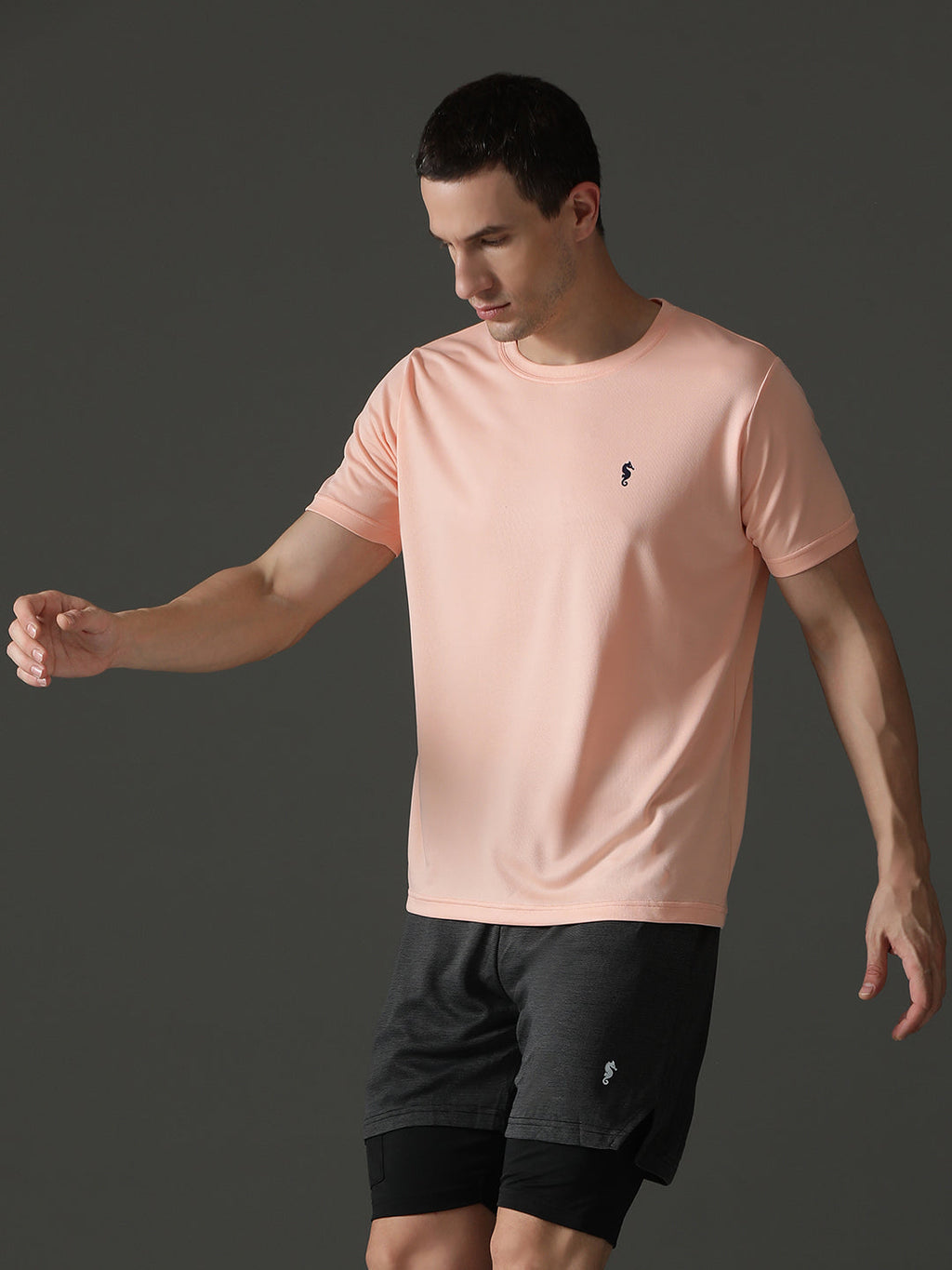 Round Neck Half Sleeve Slim Fit Casual Wear T-Shirt