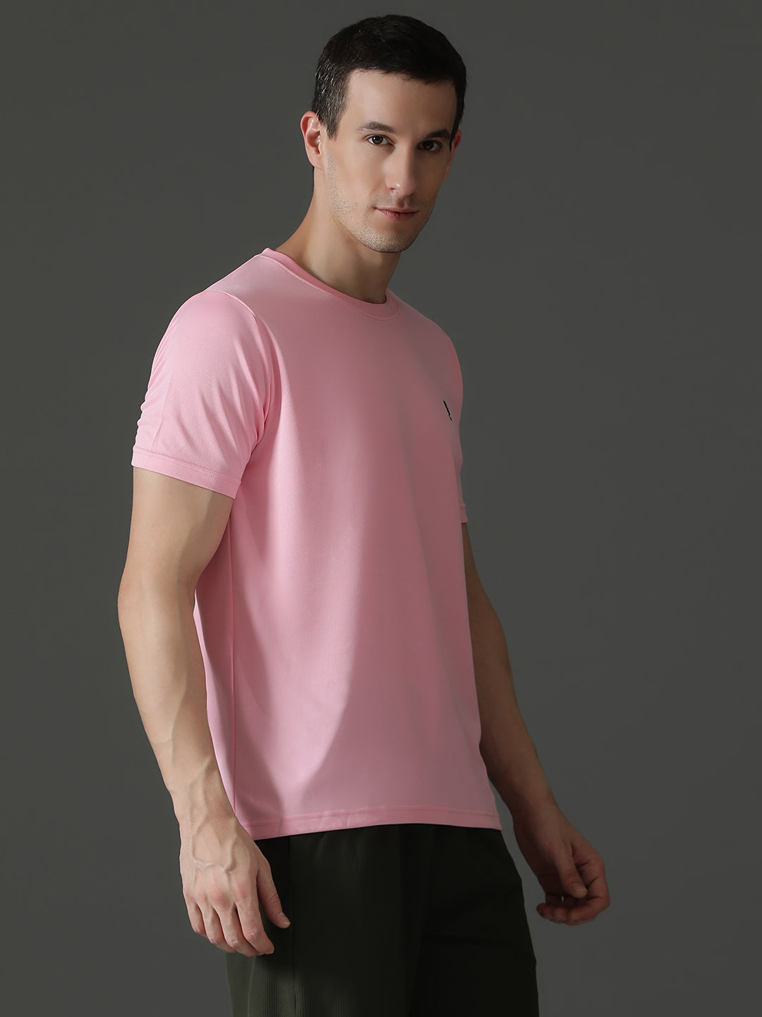 Round Neck Half Sleeve Slim Fit Casual Wear T-Shirt