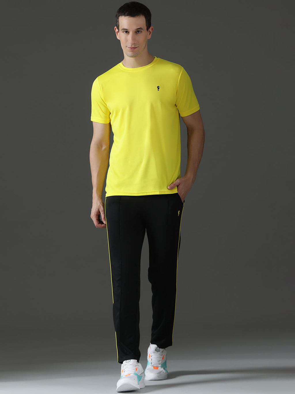 Slim Fit Half Sleeve Round Neck T-Shirt