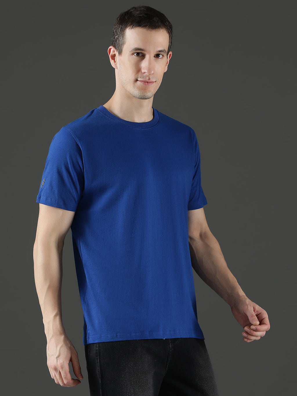 Single Jersey Round Neck Regular Fit Half Sleeve Casual T-Shirt