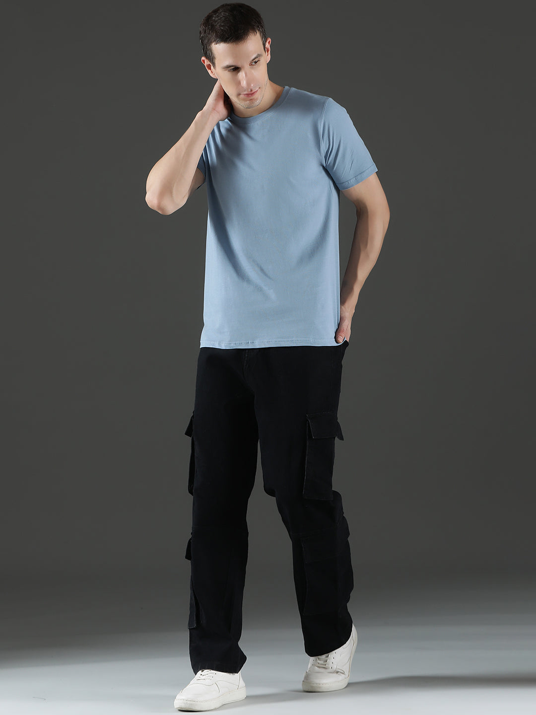 Single Jersey Round Neck Regular Fit Half Sleeve Casual T-Shirt