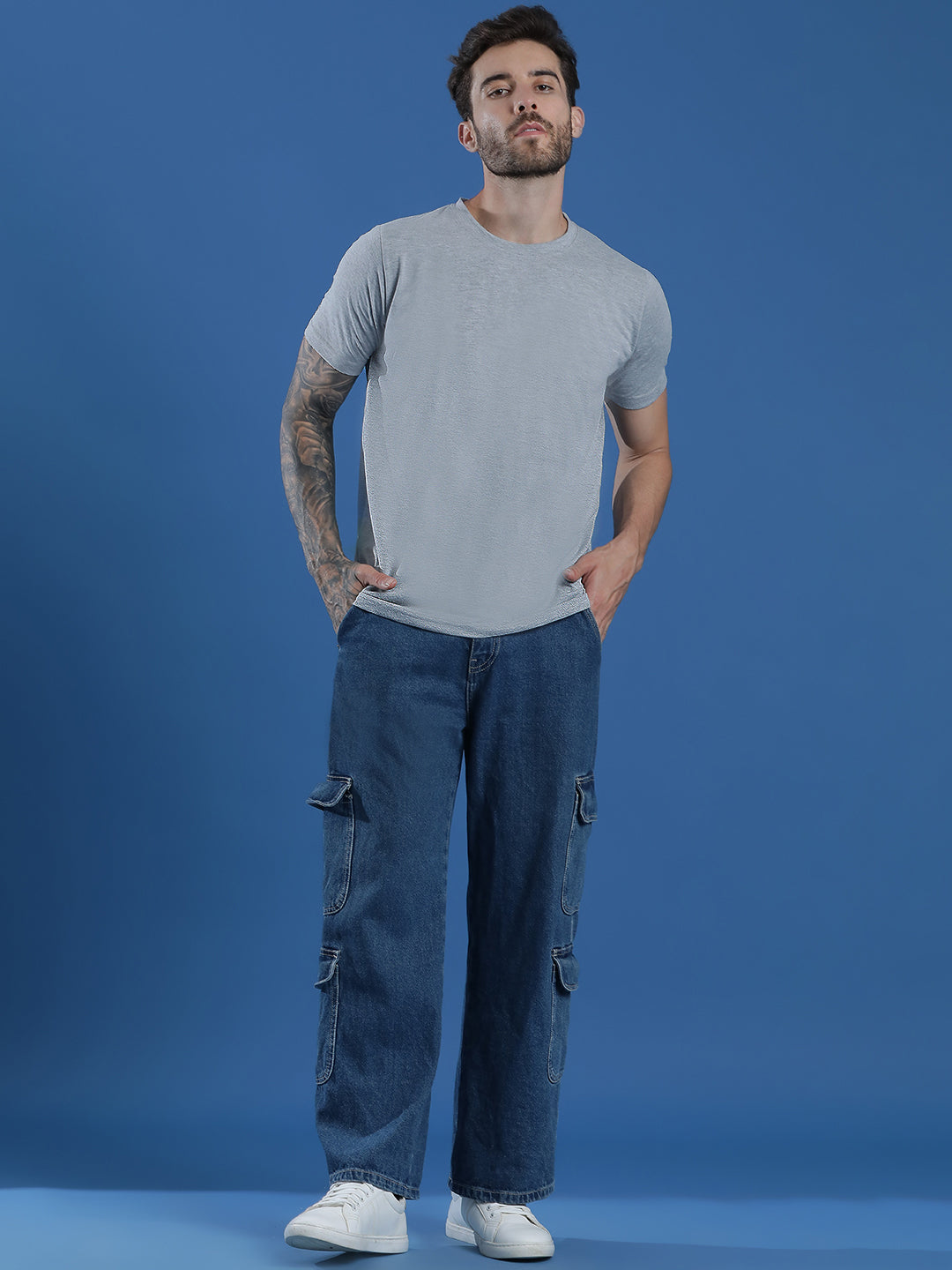 Single Jersey Round Neck Regular Fit Half Sleeve Casual T-Shirt