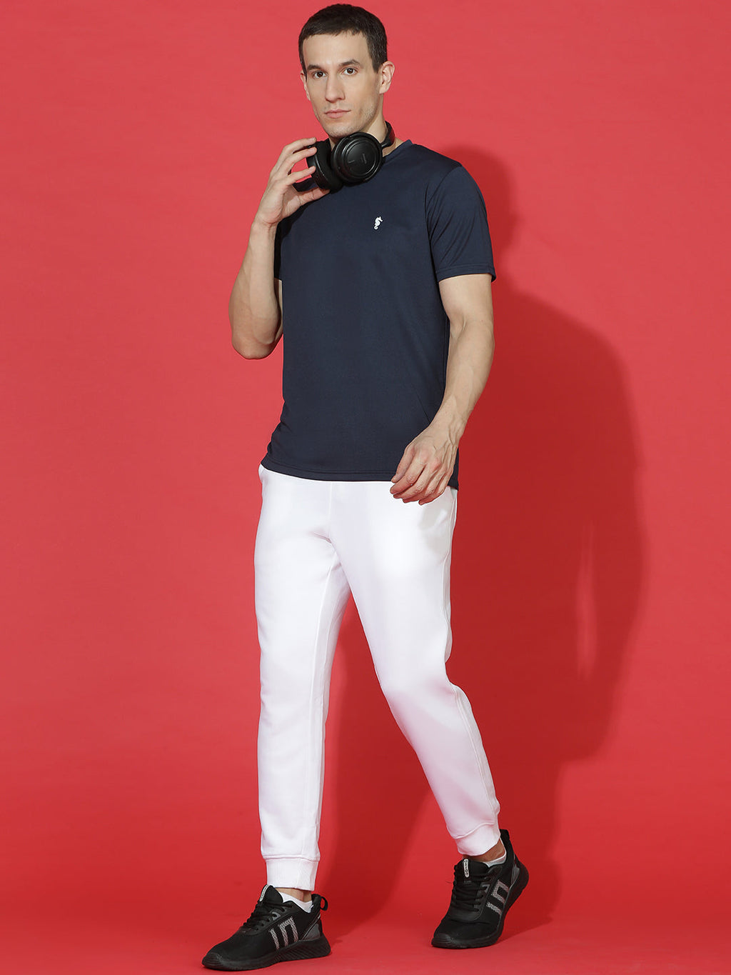 Slim Fit Half Sleeve Round Neck T-Shirt