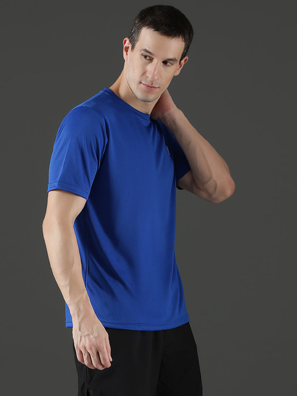 Slim Fit Half Sleeve Round Neck T-Shirt