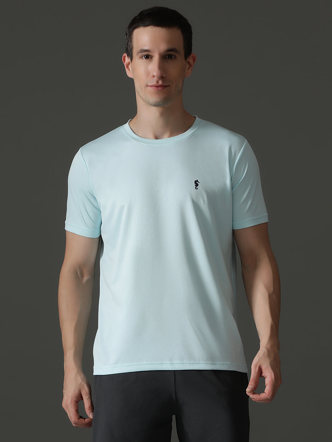 Round Neck Half Sleeve Slim Fit Casual Wear T-Shirt