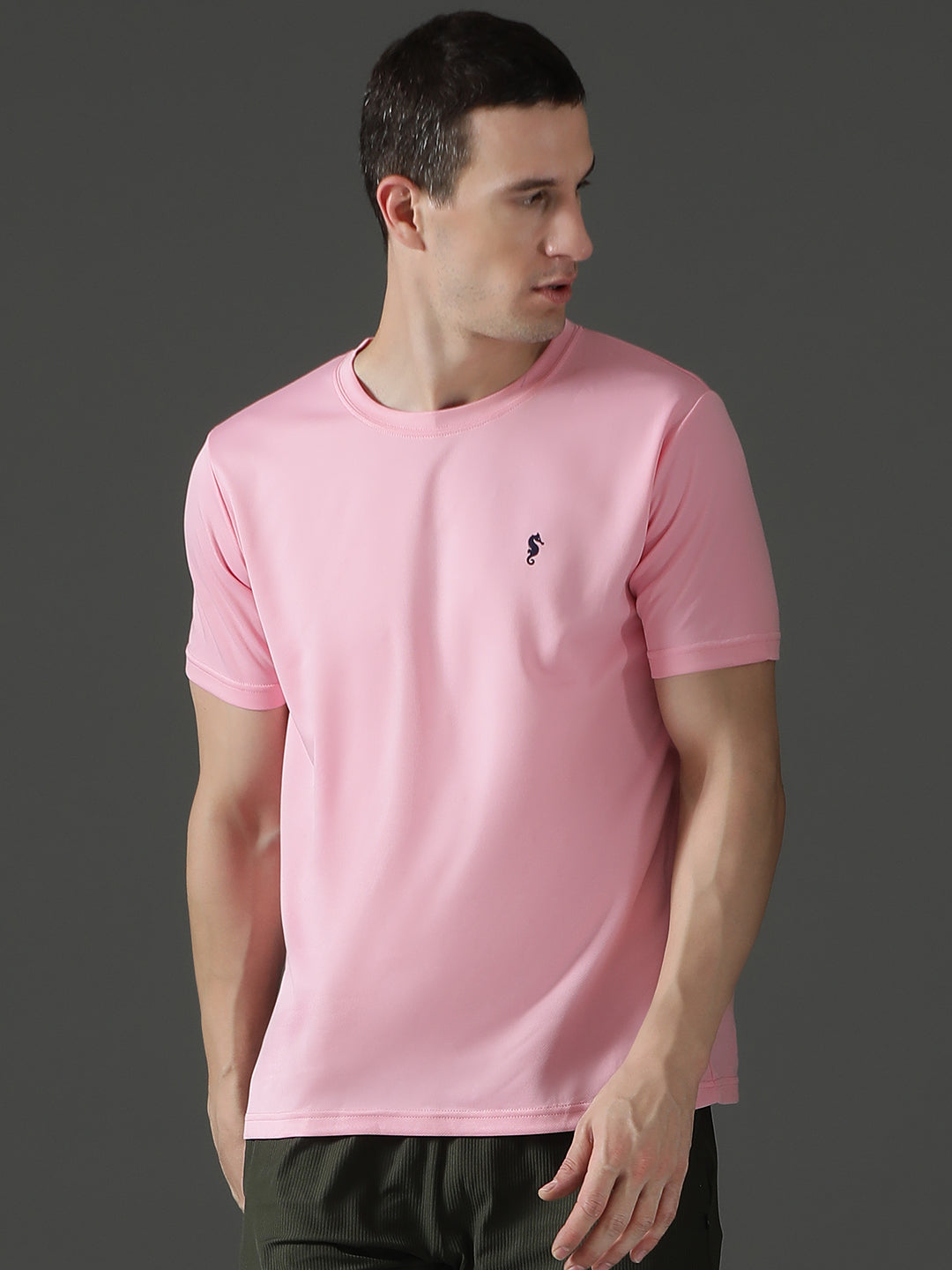 Round Neck Half Sleeve Slim Fit Casual Wear T-Shirt