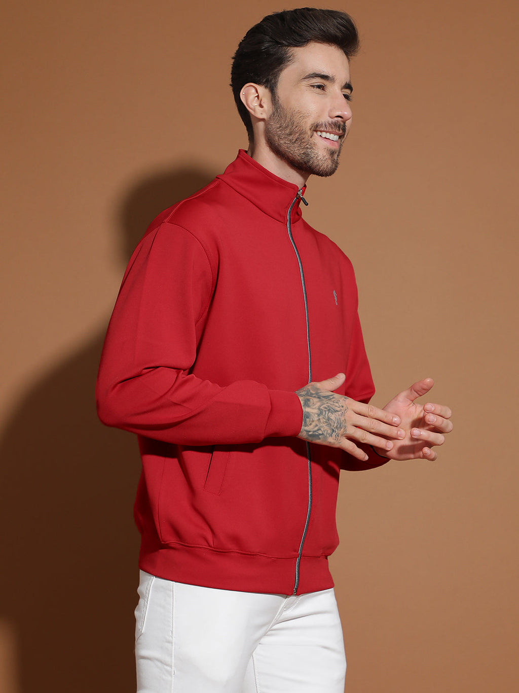 4-Way Stretch Poly Lycra Slim Fit Full Sleeve Sports Scuba Jacket