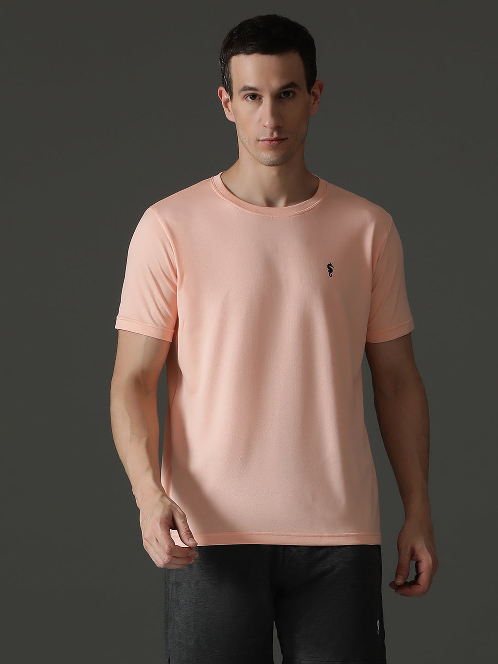 Round Neck Half Sleeve Slim Fit Casual Wear T-Shirt