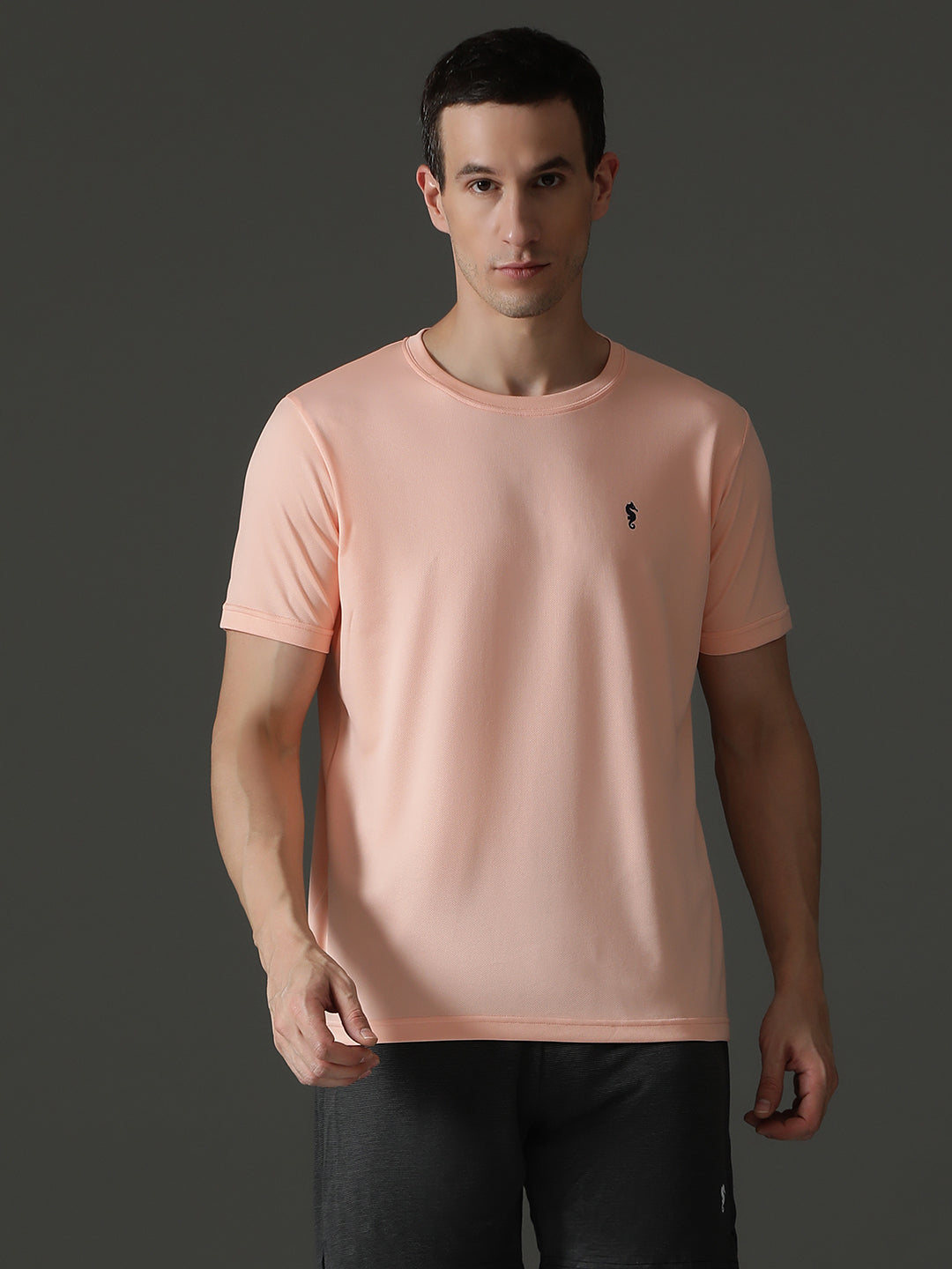 Round Neck Half Sleeve Slim Fit Casual Wear T-Shirt