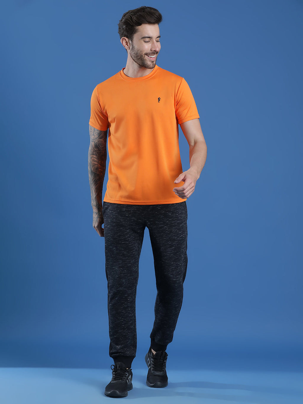 Slim Fit Half Sleeve Round Neck T-Shirt