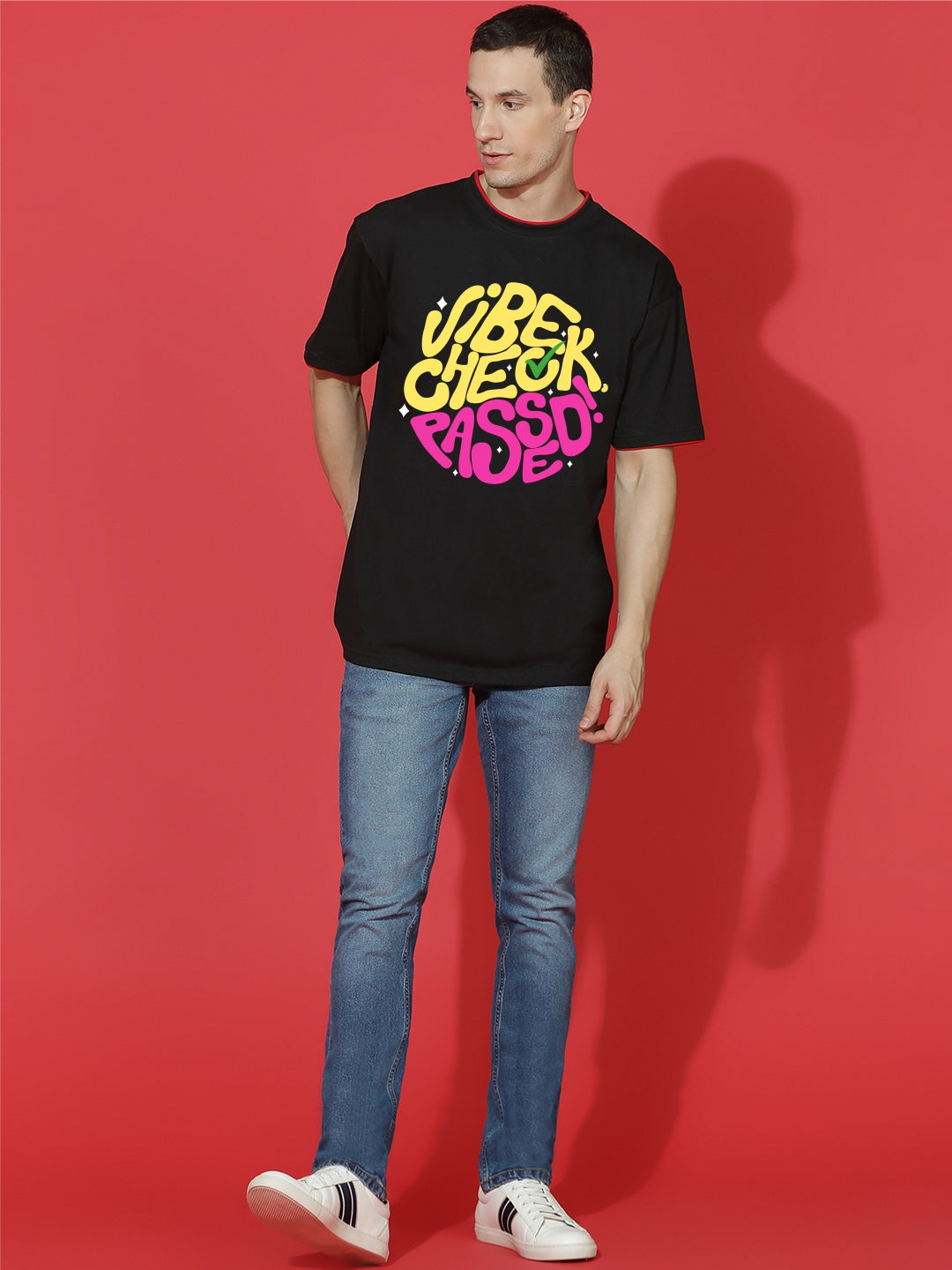 Breezer Tribe Oversized Printed Drop Shoulder T-Shirt