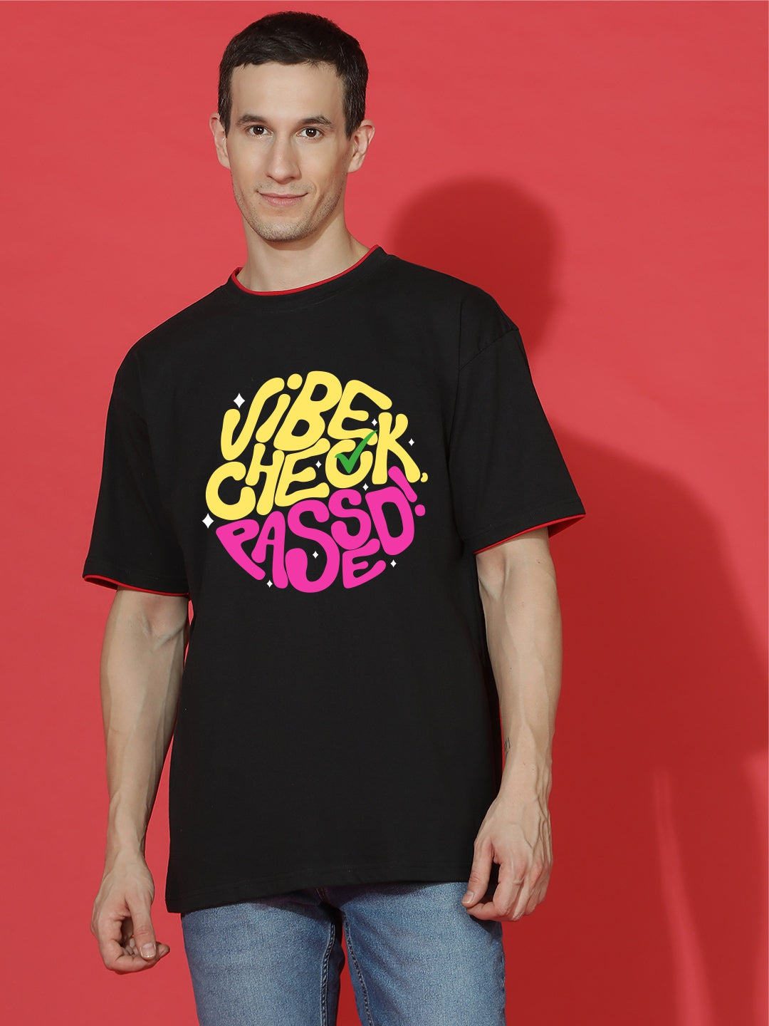 Breezer Tribe Oversized Printed Drop Shoulder T-Shirt