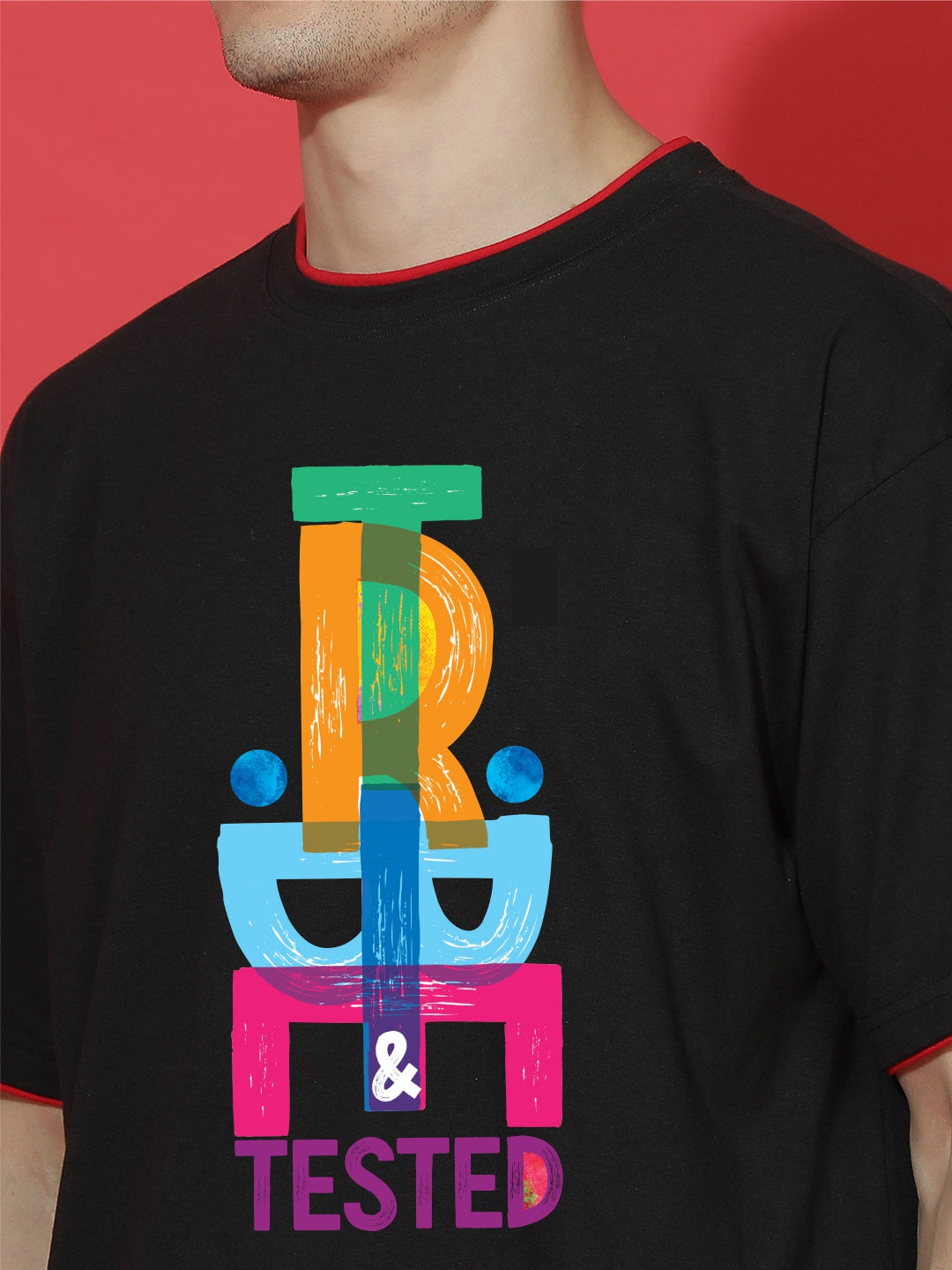 Breezer Tribe Oversized Printed Drop Shoulder T-Shirt