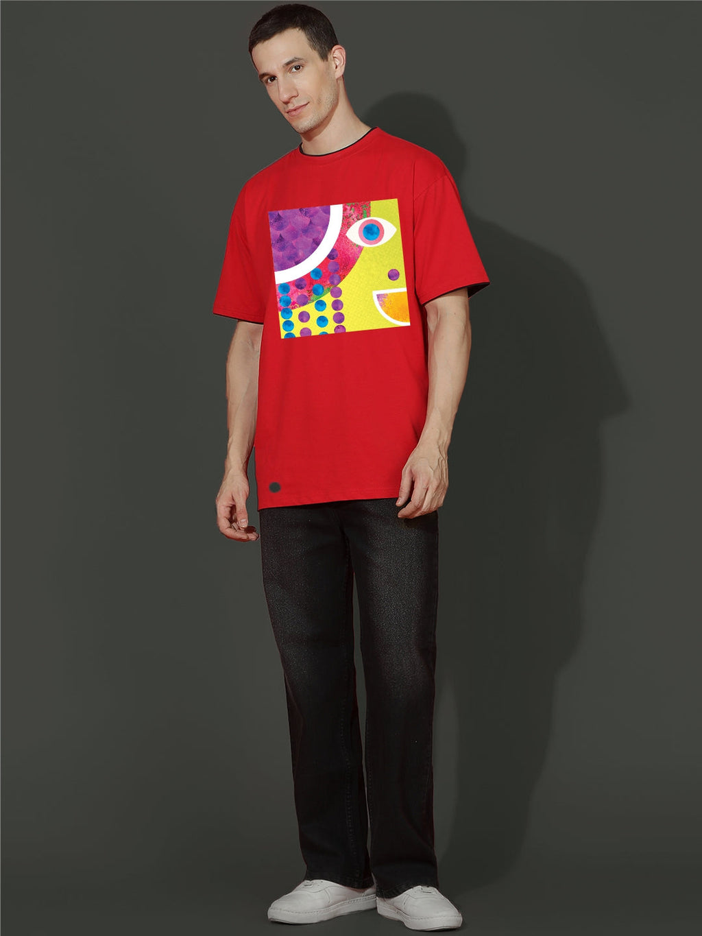 Breezer Tribe Oversized Printed Drop Shoulder T-Shirt